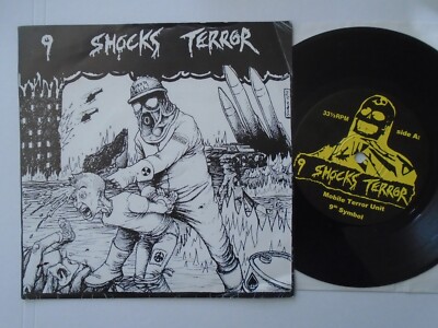 9 SHOCKS TERROR 7'' EP 33 RPM 4 TRACK VINYL EX HAVOC 7022 HARDCORE NOISE