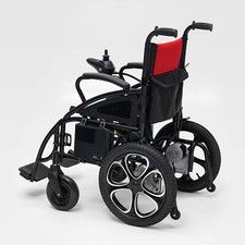 All Terrain Electric Wheelchair Heavy Duty Foldable Wheelchairs 330lb Capacity