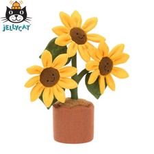 Jellycat Amuseable Sunflower Plants Trio Plush Set with Pot New Design Soft Toy