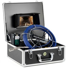 7" Self-Leveling Sewer Camera 512Hz Transmitter 30M Sewer Inspection Camera 32GB