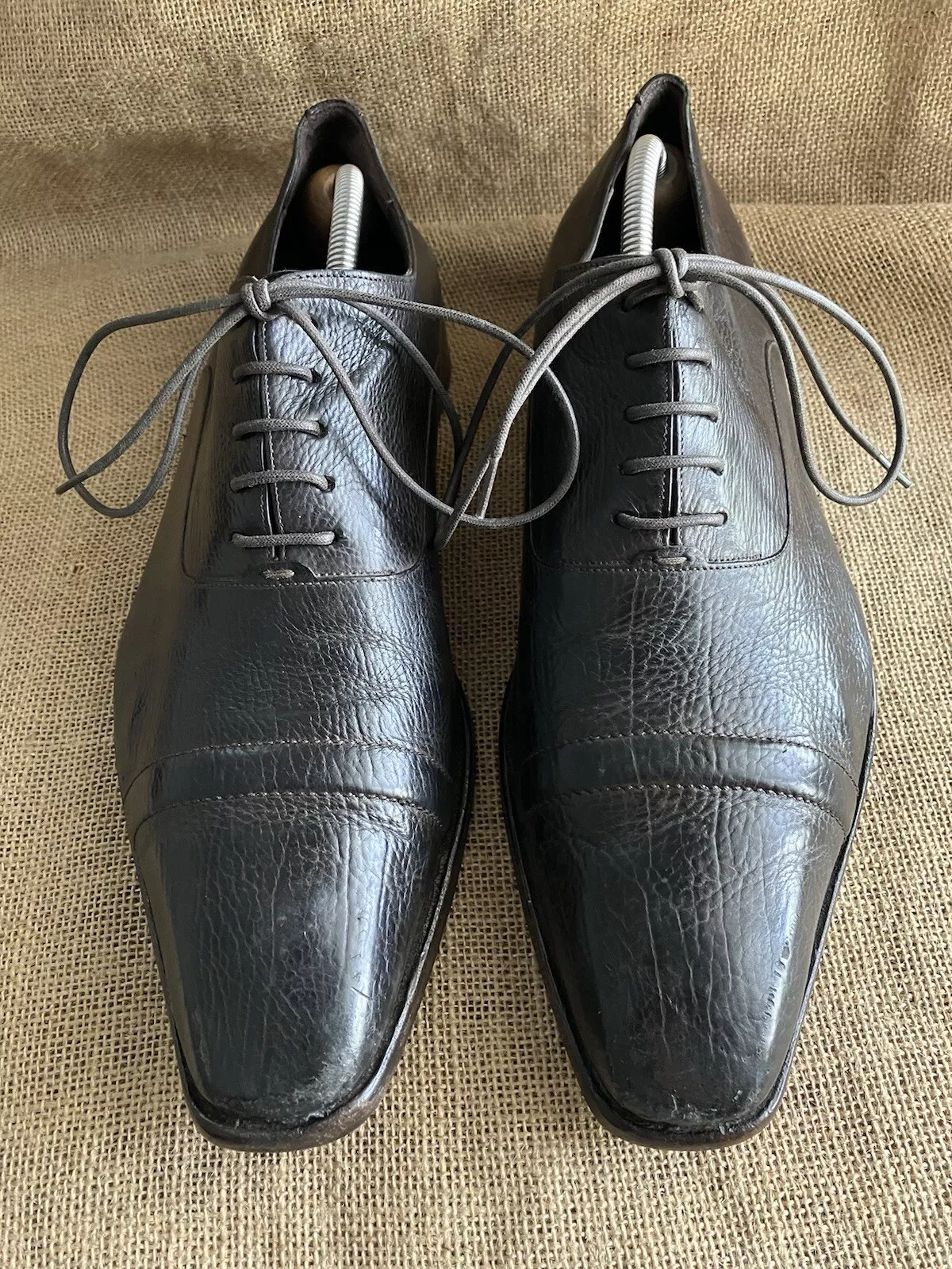 Chaussures Oxford homme Gucci vintage en cuir marron bout pointu pointure US 10,5    EU 43,5 E