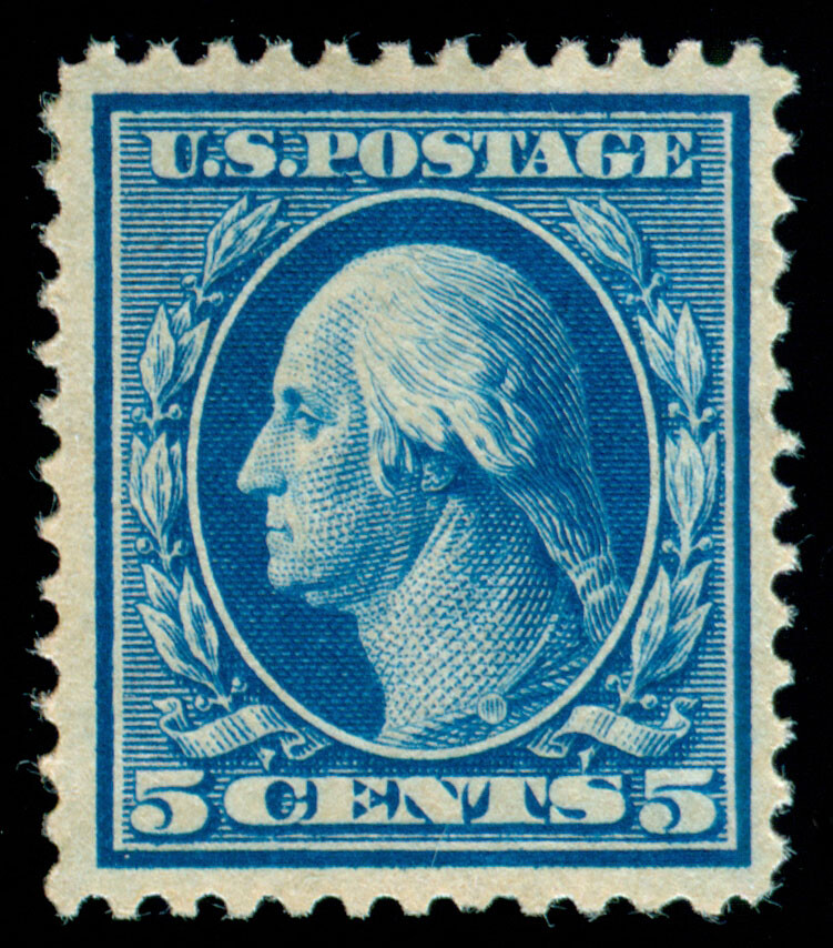 MOMEN US STAMPS 361 BLUE PAPER MINT OG NH PSE GRADED CERT VF80 LOT