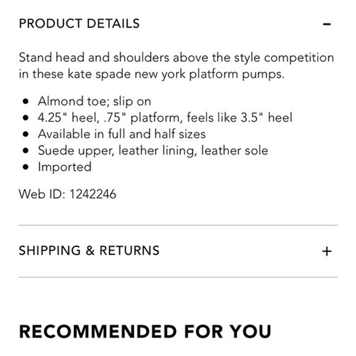 Kate Spade New York ‘Nessie’ Platform Suede High Heels Made in Italy Size 9 - Picture 11 of 11