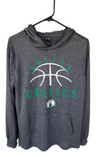 Boston Celtics Ultra Game Pullover Hoodie Boy's Gray Small Sportswear