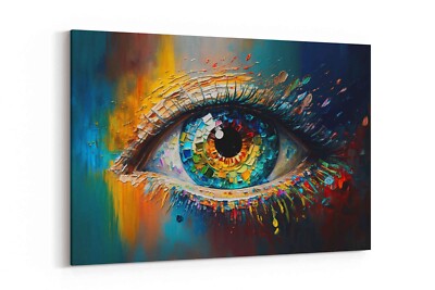 Auffälliges abstraktes Wandbild - bunte Wanddeko - einzigartige Schlafzimmerdrucke