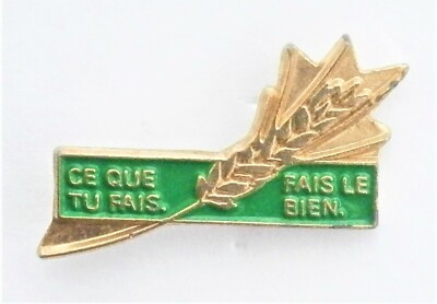 M924) Emaille Ce Que Tu fais Fais le bein französisches Abzeichen Anstecknadel