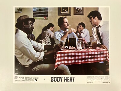 BODY HEAT Original 81 Film Foto Lobbykarte WILLIAM VERLETZT TED DANSON J A PRESTON