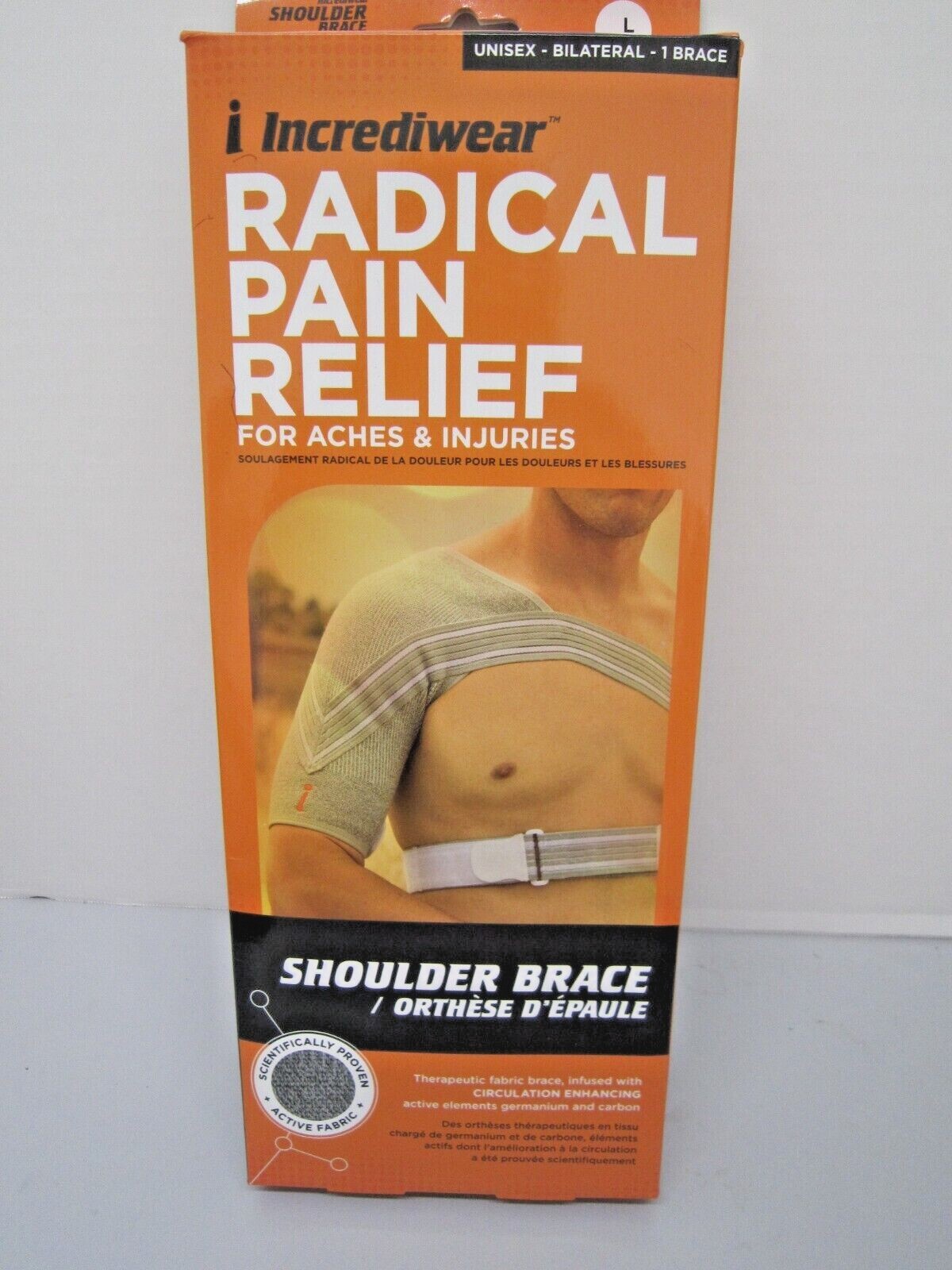 Incrediwear Shoulder Brace Support Active Pain Relief Injuries eBay