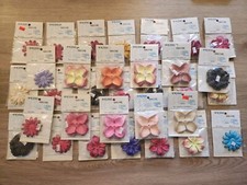 Lot of 32 Vintage Bridal Decor Artificial Flower Carnation, Rose, Daisy, Blossom