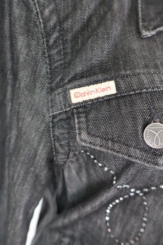 CALVIN KLEIN GIUBBINO JEANS DENIM DONNA Tg L WOMEN CASUAL VINTAGE JACKET - Imagen 4 de 10