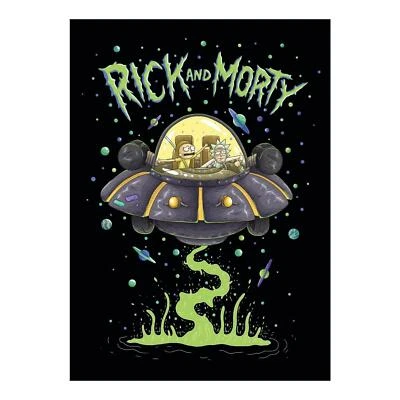 Rick and Morty Grande Coperta Morbida Accogliente Pile Divano Letto Lancio Ufficiale