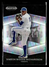2021 Panini Prizm Draft Picks Simeon Woods-Richardson Prospects Silver card