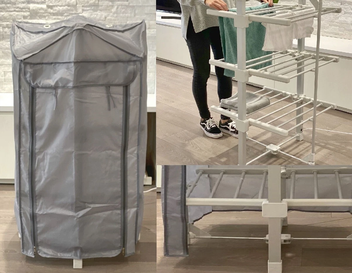 Electric Laundry Aluminium Smart Foldable 3 Tier Heated Clothes