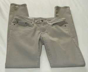 GAP Silver SHIMMER Gray Wash "ALWAYS SKINNY" Jeans Sz 26 (30 Inseam)-