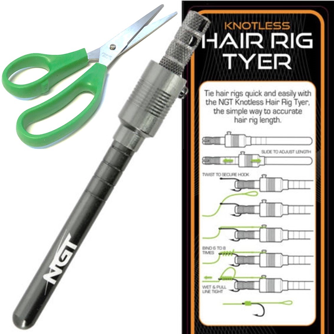 NGT Knotless Hair Rig Hook Tyer Tool for making Carp Hair Rigs - Image 6