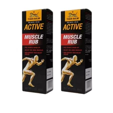 3 X Tiger Balm Active Muscle Rub 60g Non-Greasy Pain Relief Cream