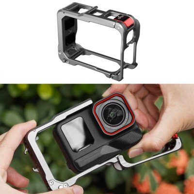 Camera Metal Cage Cover For Insta360 Ace Pro 2 Expansion Protective Frame Case
