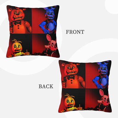 Five Nights at Freddy's Square Throw Pillow Case Cushion Cover for Couch Sofa