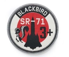 Lockheed SR-71 Blackbird Skunk Patch, 4.5 dia...