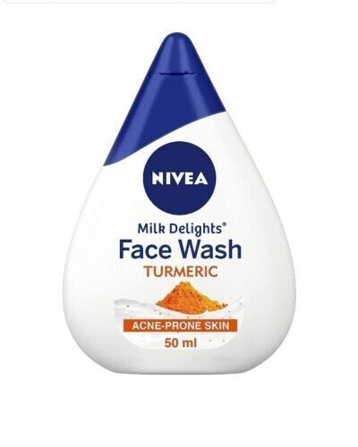 Nivea Women Face Wash 50ml for Acne Prone Skin, Milk Delights Turmeric - Picture 1 of 5