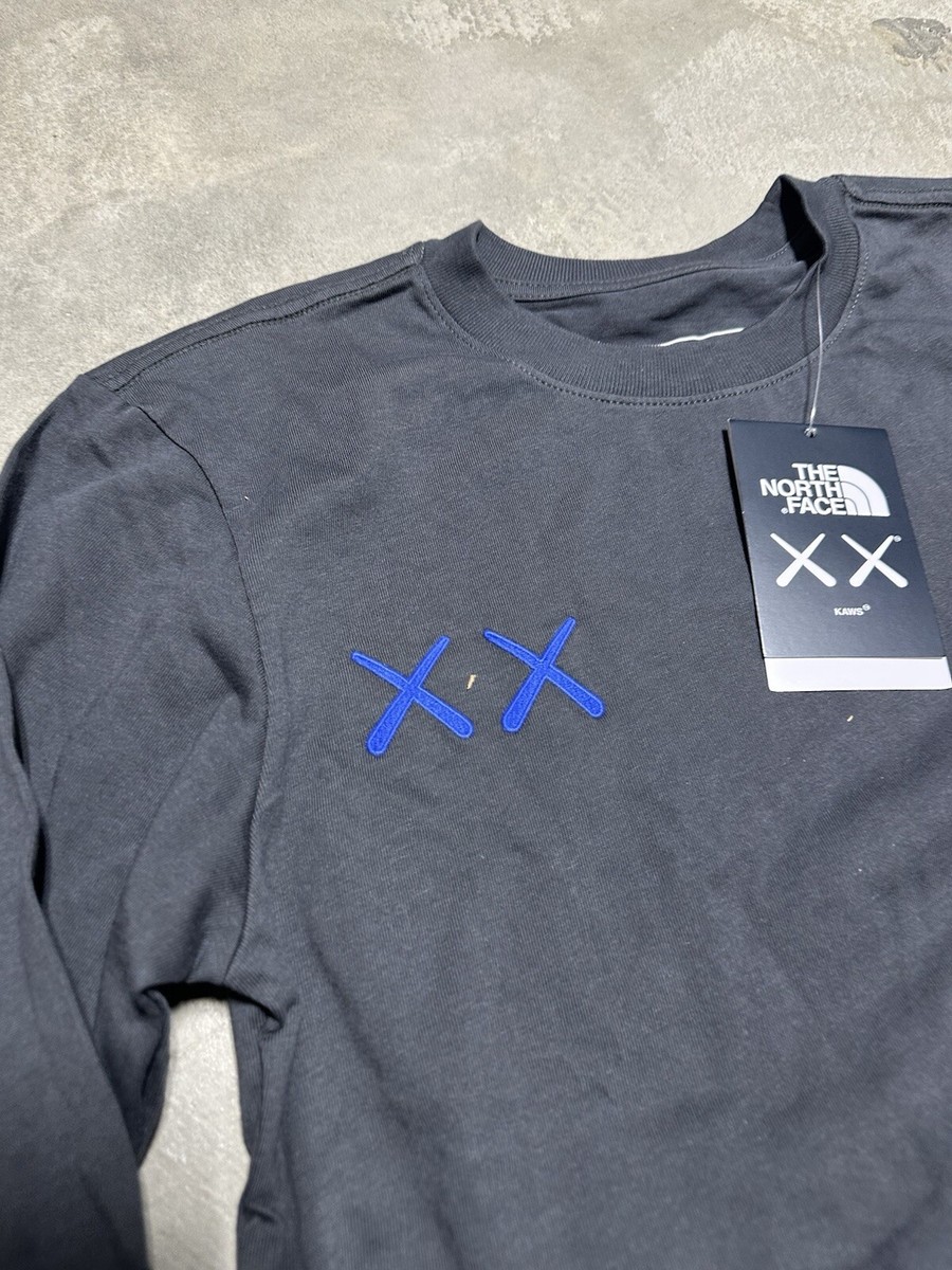THE NORTH FACE × KAWS ロンT 長袖Tシャツ KAWS x The North Face Black Long Sleeve T-Shirt Mens Size XS
