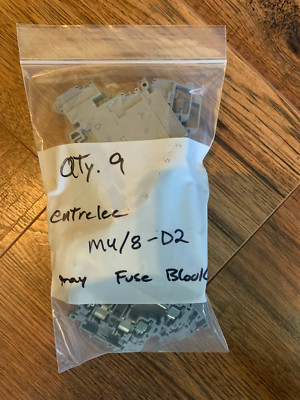 9 Pack ABB Entrelec Fuse Block Gray M4/8-D2