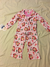 The Elf on The Shelf: Girl's 2-Piece Button Front Long Sleeve/Legs Pajama Set, 4