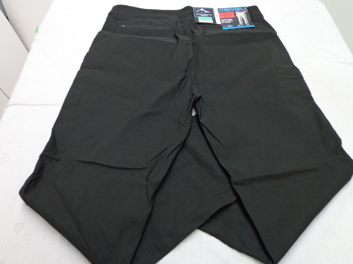 DENALI Black Technical Stretch Pants -Side Zipper Media DENALI Black Technical Stretch Pants -Side Zipper Media