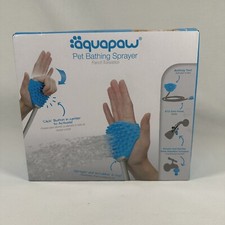 NEW Aquapaw Dog Pet Bathing Sprayer Brush Scrubber Tool Bath Hose