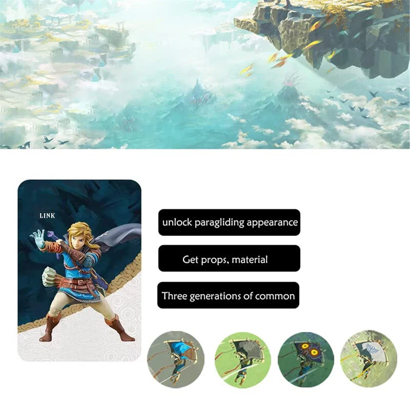 5-46pcs BOTW TOTK Zelda Tears of the Kingdom Mini NFC Cards for Switch 2 1/Wii U - Image 2 of 3