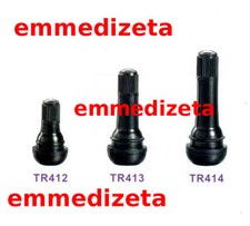 10 Valvole TR413 per pneumatici tubeless auto e moto cerchi lega / ferro