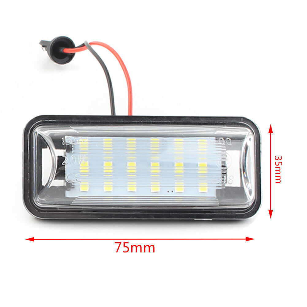 White & Red LED License Plate Lights For Nissan Xterra 1994-2004 & Frontier 1998-2004 – Direct Fit