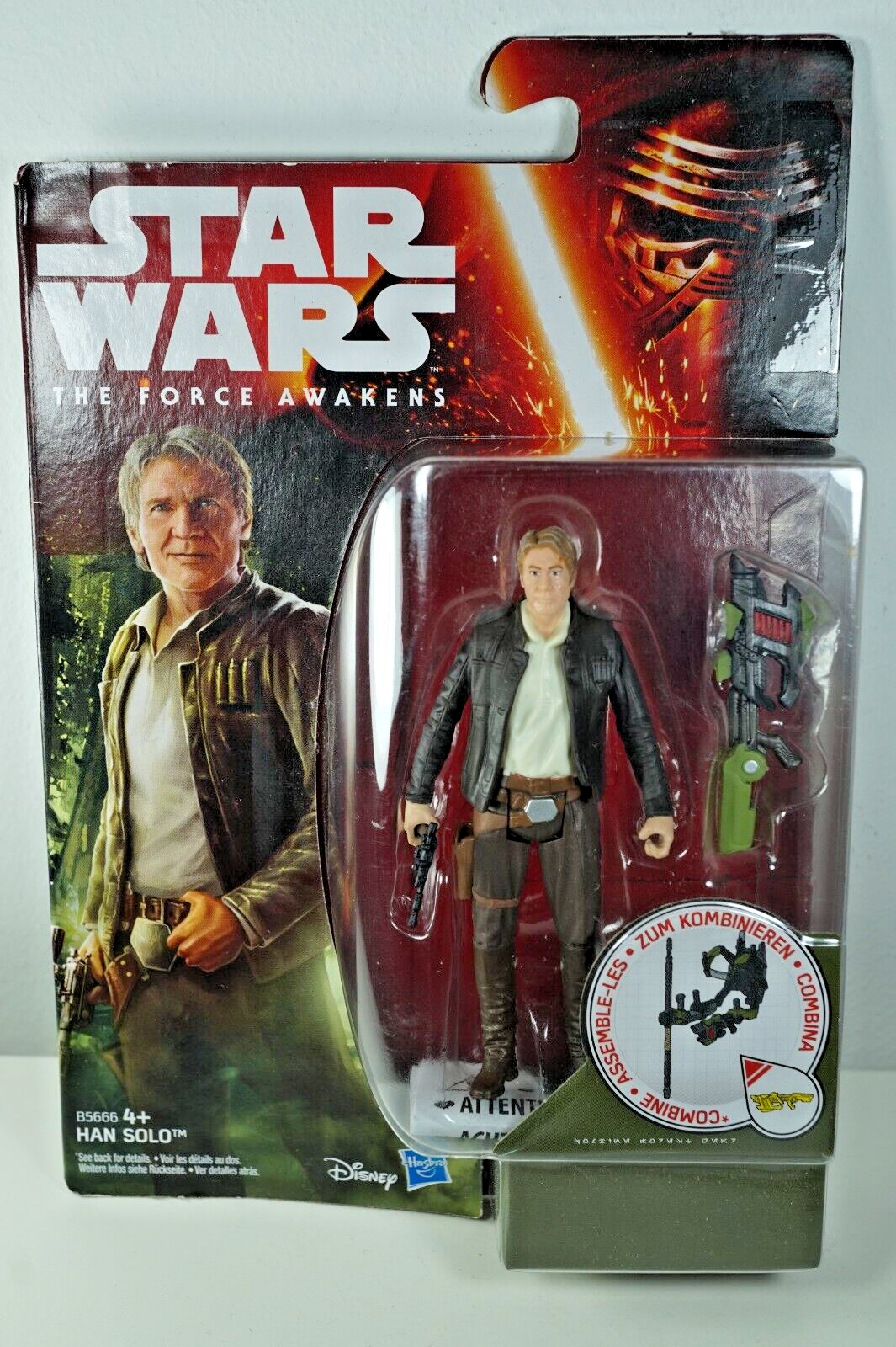 Star Wars The Force Awakens HAN SOLO 3.75"" Inch Action Figure by Hasbro