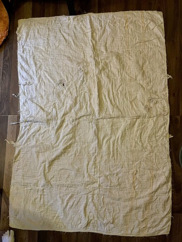 Vecchia trapunta vintage bambino indossata effetto invecchiato country shabby chic 44'X60' - Foto 10 di 10