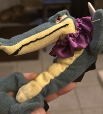 DISNEY STORE FANTASIA ALIGATOR 7" BEAN BAG PLUSH DOLL COLLECTIBLE W/ TAGS