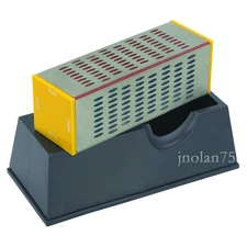 New Diamond Hone Block Knife Tool Blade Sharpener Sharpening Stone