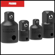 4-Piece Impact Socket Adapter Reducer Set 1/2 3/8 1/4 in Drive