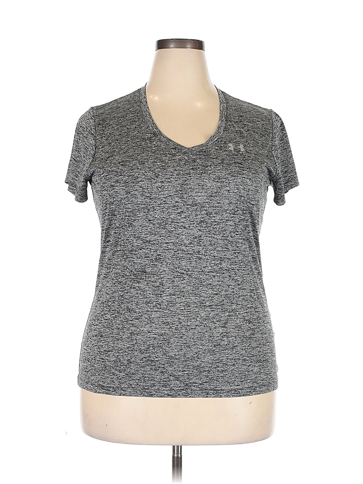 Under Armour Women Gray Active T-Shirt XXL
