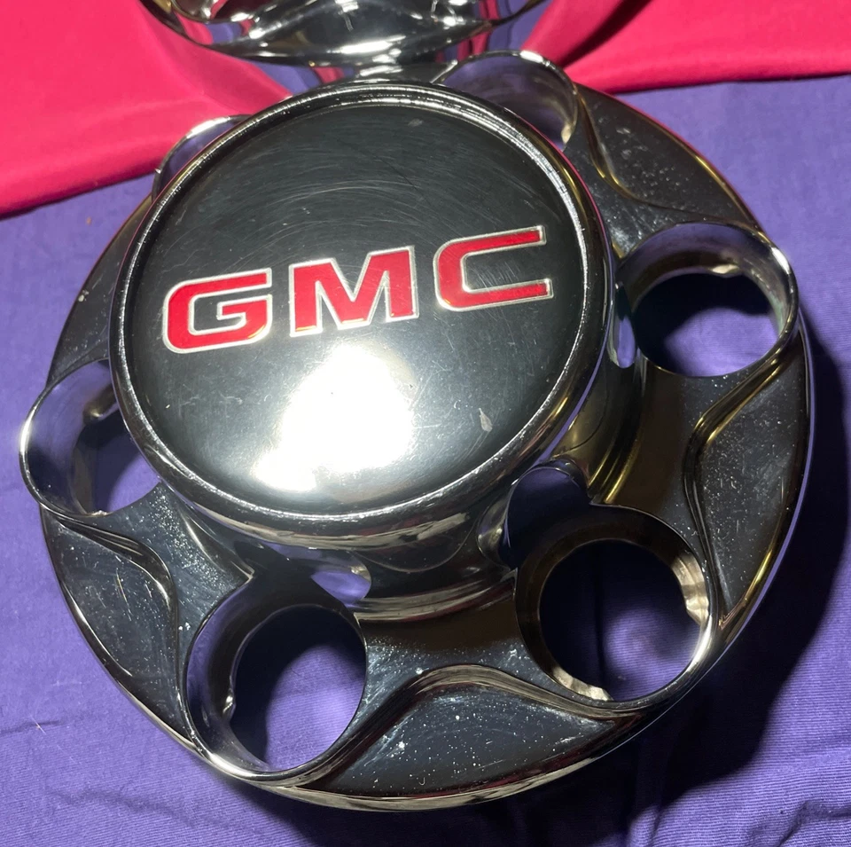 Tapacubos centrales de rueda GMC cromados Sierra Yukon camioneta SUBURBAN 1500 2500 Foto 4 de 4