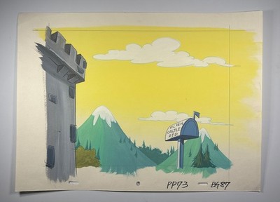 Animation cel BACKGROUNDS production art cels anime vintage cartoons Disney BG36