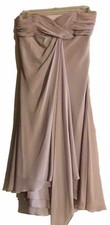 David's Bridal Strapless Tea Length Dress, Lavender size 12.  Preowned