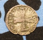 Medieval Silver 17mm Coin, Castle & Lion, Chur Bracteate? Knut Eriksson? — photo 2