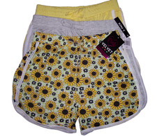 NEW 100 Cotton Sunflower Grey Yellow Set of 3 Girls L 14/16 Shorts Free Ship