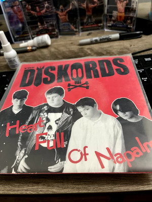 THE DISKORDS HEART FULL OF NAPALMS 7INCH PUNK RARE OOP KBD