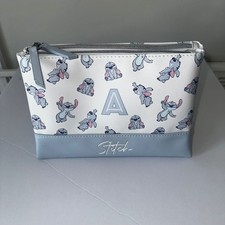 Disney Stitch Initial A Cosmetic Makeup Bag Primark Travel Pouch Stitch