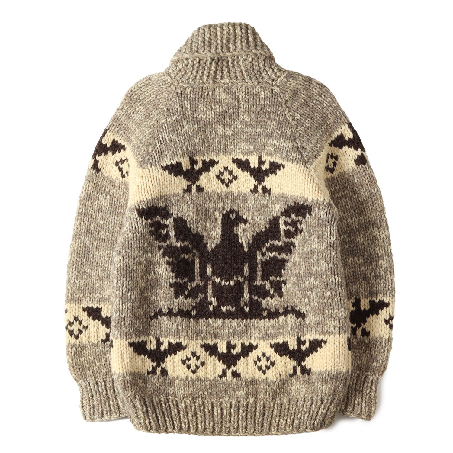 LONGHOUSE Cowichan Cardigan 90s Thunderbird Mocha Woo… - Gem