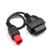Motorcycle 6 Pin Euro5 OBD Adapter KTM Piaggio Vespa ECU Diagnostic Plug Cable