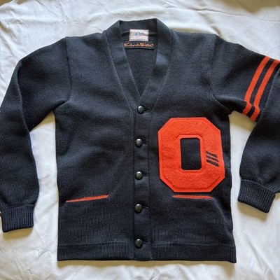 Oregon State Beavers Vintage 50s Virgin Wool Cardigan Sweater - OSU University