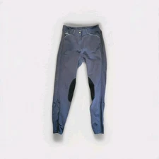 Piper by Smartpak Women's Riding Pants 28 L Gray/Blue Color