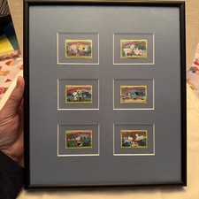 Gerahmte Peanuts Briefmarke Kaimaninseln Set Snoopy Charlie Brown Linus